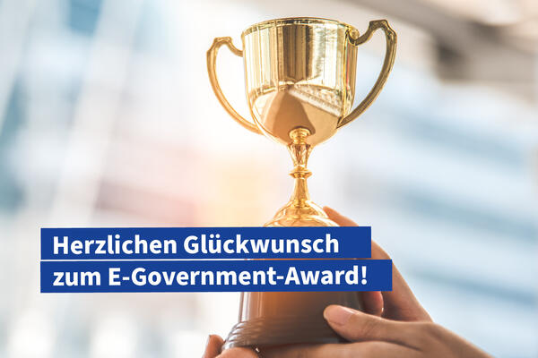 Wir gratulieren unseren Partnern herzlich zum E-Government-Award!