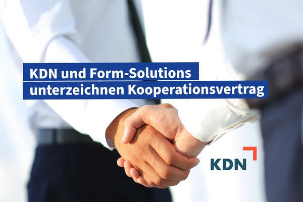 KDN und Form-Solutions unterzeichnen Kooperationsvertrag