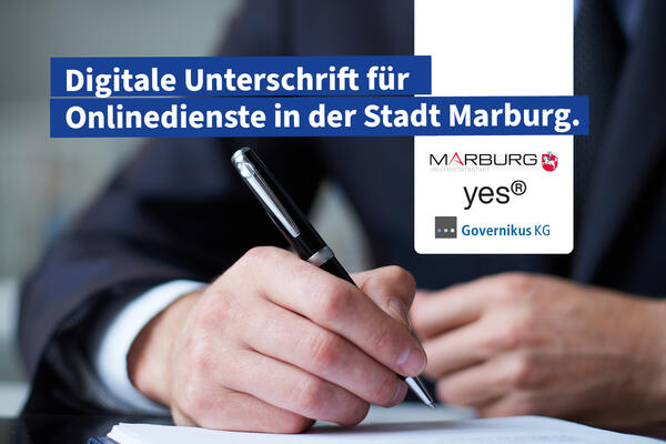 Digitale Unterschrift  fr Onlinedienste in der Stadt Marburg