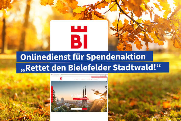 Onlinedienst für Spendenaktion: "Rettet den Bielefelder Stadtwald!"