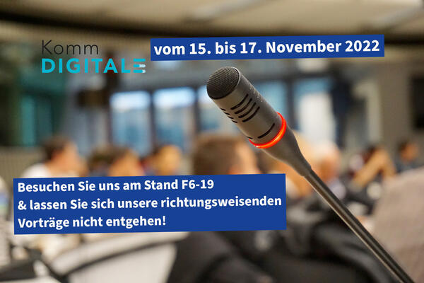 KommDIGITALE vom 15. bis 17. November 2022 in Bielefeld